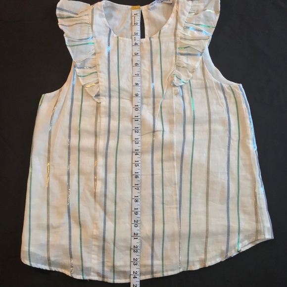 COLLECTIVE CONCEPTS SIZE S SLEEVELESS RUFFLE - Picture 7 of 8